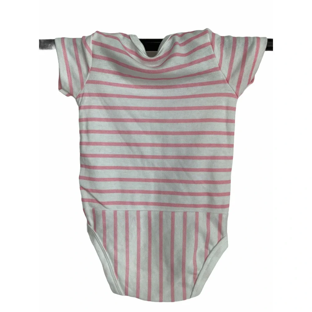 Hanes BUNDLE Lot of 2 NEW Baby Girl’s One-Piece Outfit Kid’s Size 6-12 Months